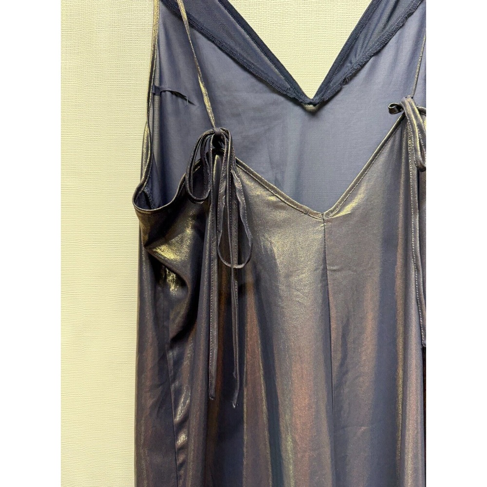 Free People Metallic Bronze Slip Maxi Dress - Picture 7 of 11